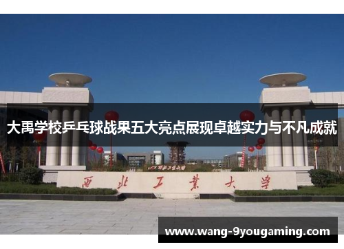 大禹学校乒乓球战果五大亮点展现卓越实力与不凡成就