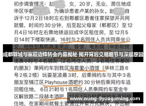 成都蓉城与塞超边锋转会内幕揭秘 揭开背后交易细节与深层原因 成都蓉城与塞超边锋转会内幕揭秘 揭开背后交易细节与深层原因