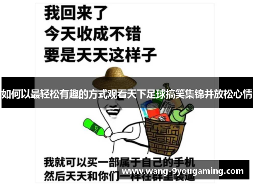 如何以最轻松有趣的方式观看天下足球搞笑集锦并放松心情 如何以最轻松有趣的方式观看天下足球搞笑集锦并放松心情